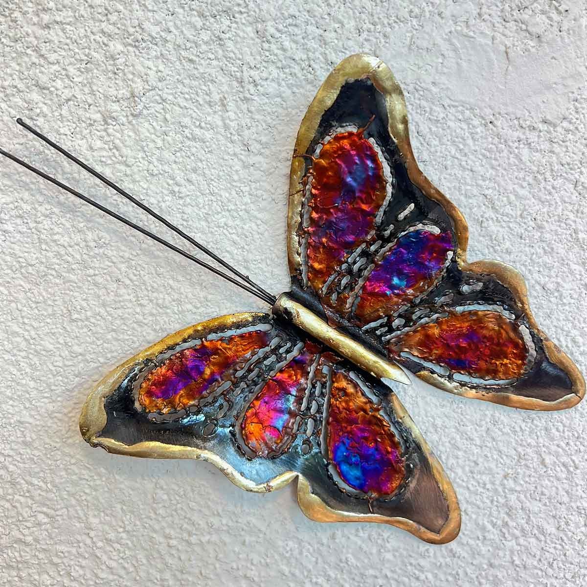 Décoration d'intérieur murale, papillon artisanal métal Taille