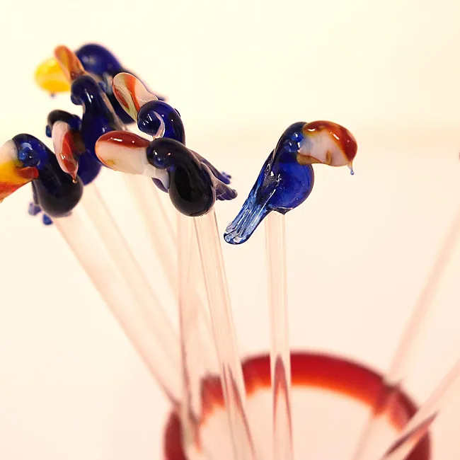 Touilleur en verre pour cocktails - Toucan