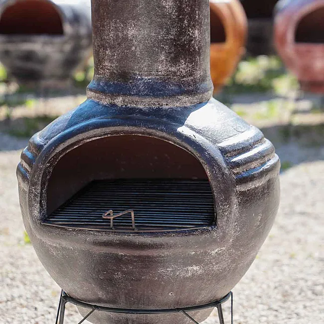 Brasero cheminée mexicaine, barbecue et four à pizzas le 3 en 1 économique