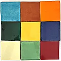 Carrelage azulejos unis pour une décoration murale aux couleurs chaudes comme le zellige