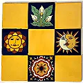 Carreaux azulejos - Faïence mexicaine aux couleurs chaudes et décors uniques et originaux