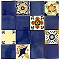 Azulejos émaillés pour décoration murale. Composé comme vous aimez