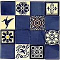 Azulejos- Carrelage faïence colorée pour décoration murale et plan de travail