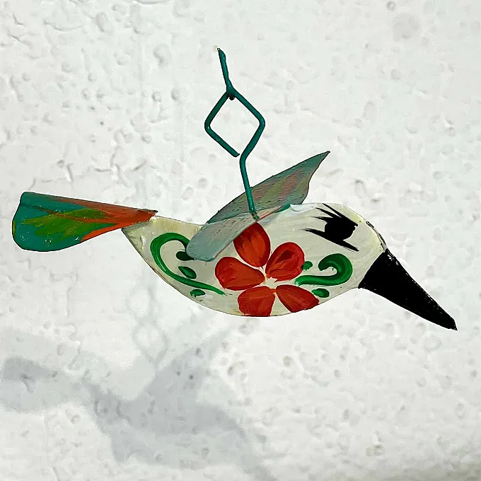 colibri en métal à suspendre - Déco noël