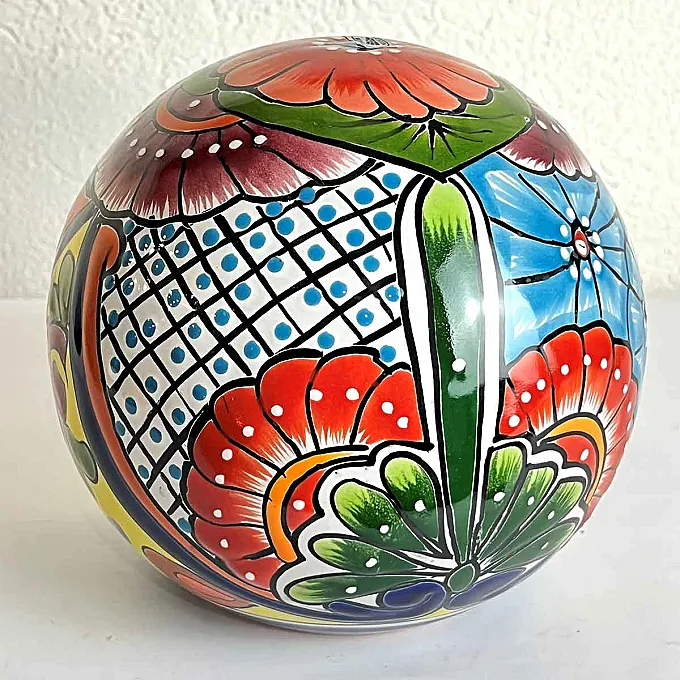 Boule déco colorée en céramique